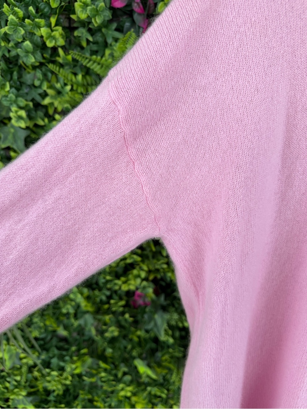 Nordstrom 100% Cashmere Pink Turtleneck Sweater Women’s Large Quiet Luxury - Picture 6 of 9